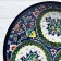 Largan Rishtan ceramics "Patterns", 33 cm, deep, blue