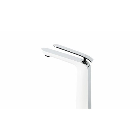 LEMARK MELANGE LM4909CW shell mixer, single -leaf, excess length 129 mm, white-4