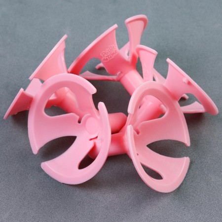 Holder-capture for balls, d = 5 mm, pink color, set of 100 pcs.