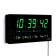 Electronic wall clock, desktop "Solomon", with an alarm clock, 15 x 36 cm, green numbers
