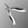 Stinger multitule with a nylon cover, 15 functions, steel, aluminum, silver