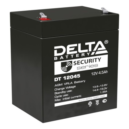 The battery Delta DT 12045 (12V / 4.5AH)