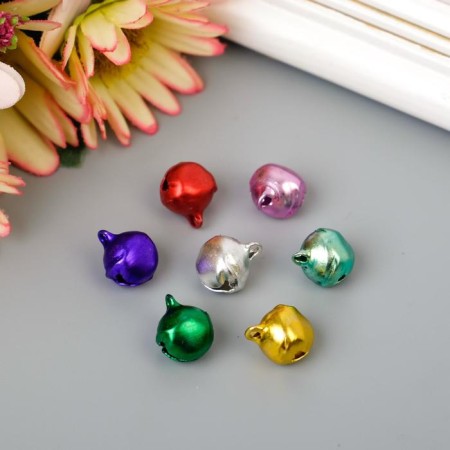 Set of decor for creativity Metal "Color Bells" (set 25 pcs), D-1 cm, 12x10 cm-2