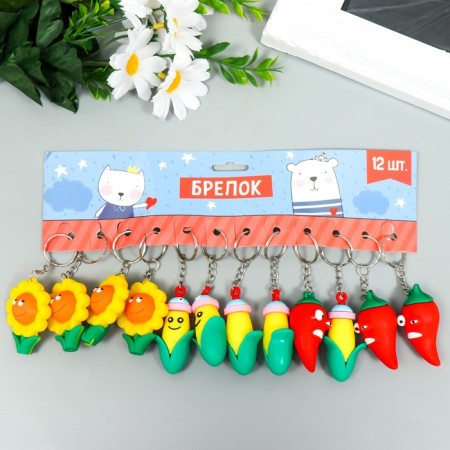 Trick Rubber "Vegetables with Eyes" mix 5x3.5 cm-3