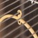 Round bird swings d 11.5 cm, with a bell, beige