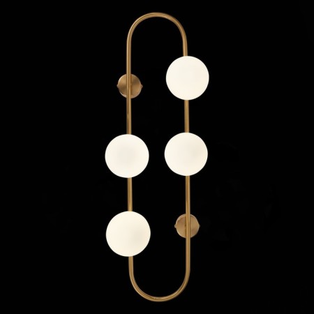 Sconces st. SL1149.301.04. Vera. 4x5 W, G9, 4000K, 24x72 cm, brass color-1