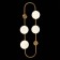 Sconces st. SL1149.301.04. Vera. 4x5 W, G9, 4000K, 24x72 cm, brass color