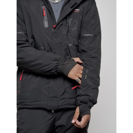 Male winter ski costume, size 48, black color-8