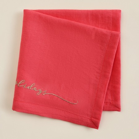 Nab. Sl Home "Holid" 40x40cm-4pcs, Lenon 100%, 170 g/m2-1