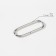 Ring for bags, oval, 34 × 14 mm, thickness - 2 mm, nickel color