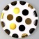 Paper plate "Peas", in the set 6 pcs., Black color