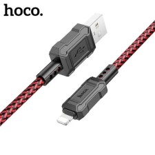 Hoco X94, Lightning - USB, 2.4 A, 1 m, data transfer, PVC, red