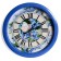 Wall clock, D-28 cm, interior, "flowers", silent