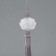 Textile suspension, plastic "Brush. Lotus" gray 1.2x2.7x14.5 cm