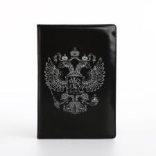 Cover for passport, black color