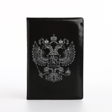 Cover for passport, black color