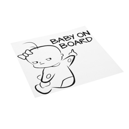 Auto on the car "Baby on Board", 16 × 14 cm-1