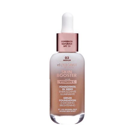 The foundation base of Deborah Milano Skin Booster Serum, tone 3 average, 30 ml