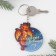 Wooden keychain "Fairytale New Year", 5.5 x 5.8 cm