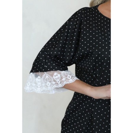 Female dress, size 46, black color-3