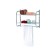 Wall -mounted bathroom shelf Aiowa, with a towel holder, silver