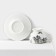 Service Porcelain Tea Black Rose, 12 items: 6 mugs 220 ml, 6 saucer d = 15 cm, white color