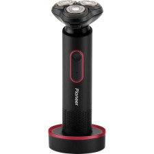 Electric blower Pioneer BS003, 3 heads, 2 nozzles, battery, black-red