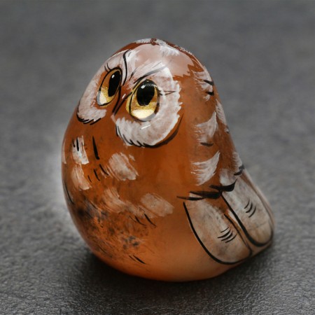 Souvenir "Owl", Selenite, 3.5x3x8 cm-1