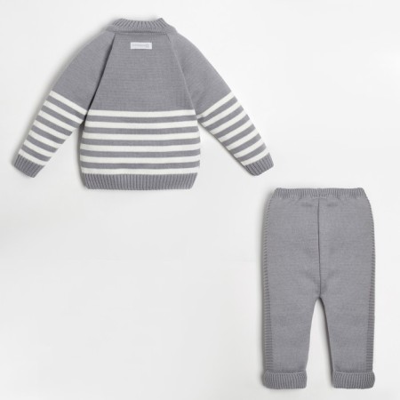 Knitted crumb set "Trendy" growth 68-74 cm, color gray color-4