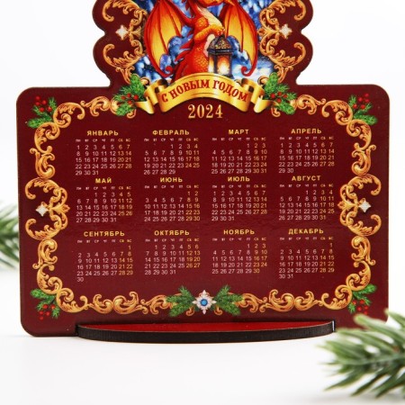 The desktop calendar "Red Dragon", 10 x 10.8 cm-1