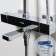 Shower system Wasserkraft A19901, tropical shower, thermostat, hand watering can, chrome