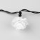 Garland “thread” 4.5 m with nozzles “roses”, IP44, dark thread, 30 LED, glow red, 2 modes, solar battery