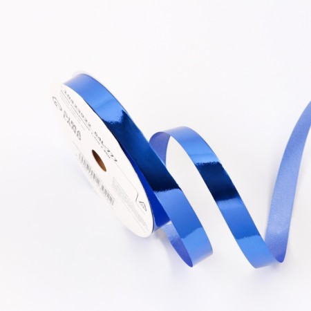 Plastic metallic tape, 1.2cm x 45m, blue-1