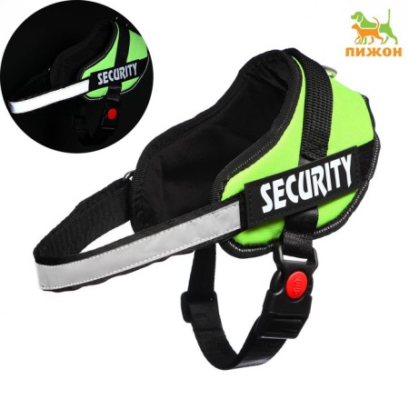 C9 sloping is soft reflective, size S, OG 45-55 cm, weight 5-12.5 kg, green