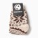 New Year. Women's socks, white/brown color, rr 25-27