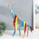 Polystone souvenir "Curious giraffe" Sunses of paint 12x40x49 cm