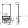 ALCAPLAST A105/1120 bidet. Installation height of 1.12 m