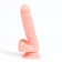 Falloimitator Oka-Khpoki, realist, 18 x 3.5 cm, on suction cup, with a scrotum, bodily
