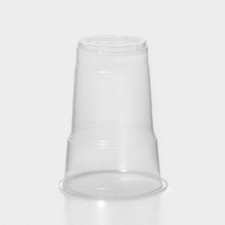 A single -time plastic “torch” cup, 500 ml, transparent color, 100 pcs/pcs-2