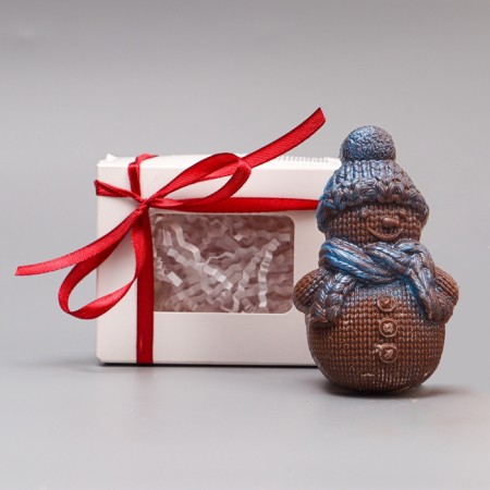 Chocolate figure, "Knitted Snowman", 80 g