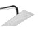 Shower system Accoona A8321, with a tropical shower, zinc, chrome