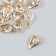 Decor for creativity Metal "drop" volumetric gold, crystal 1x1.2x2.1 cm