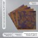 Scrapbooking paper bilateral craft "Cocoa and flowers" density 180 grams set 5 pcs 30.5x32 cm