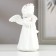 Polystone souvenir "Snowthrough angel-girl in a wick with a rose" MIX 11x8.5x5 cm