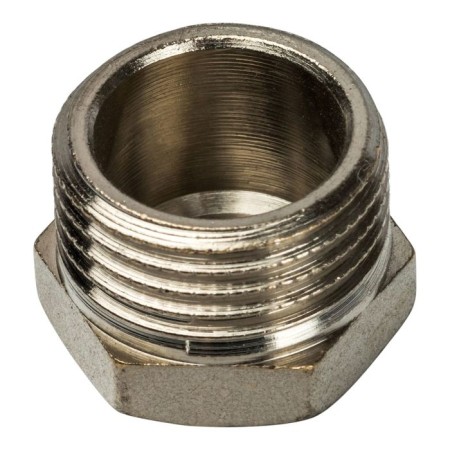 Stout SFT-0025-000012, 1/2 ", outdoor thread, nickelled brass-1