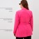 Women's jacket with a belt Mist Plus-Size, r.54, pink