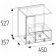 Cleat cabinet NATURE 42, 450 × 357 × 527 mm, gascon pine / black