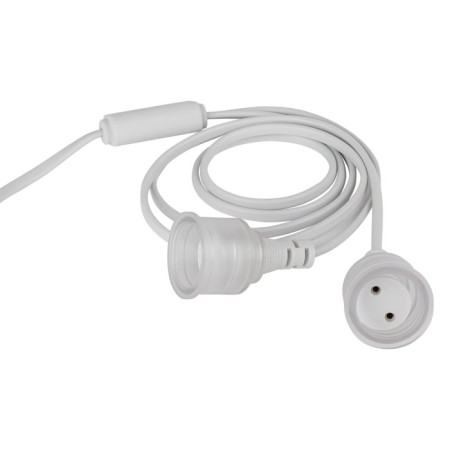 Suspension cartridge with a switch, G13, wire 1.5 m, Fito-Holder Maxi, White, Era-7