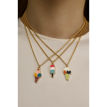 Kulons "Demetrines" types of ice cream, colored in gold, 45 cm-1