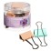 A set of paper clamps Erichkrause "Pastel Bloom", 32 mm, 9 pieces, mix, in a plastic box